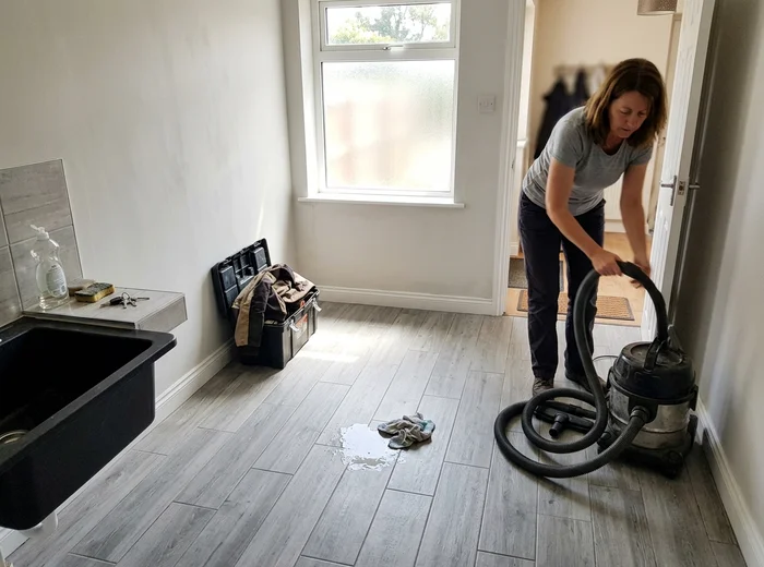 Renovated room after HEPA dust extraction
