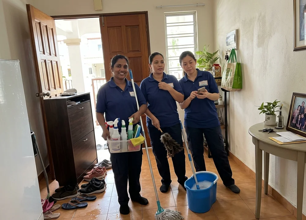 The Ipoh Outshine cleaning team